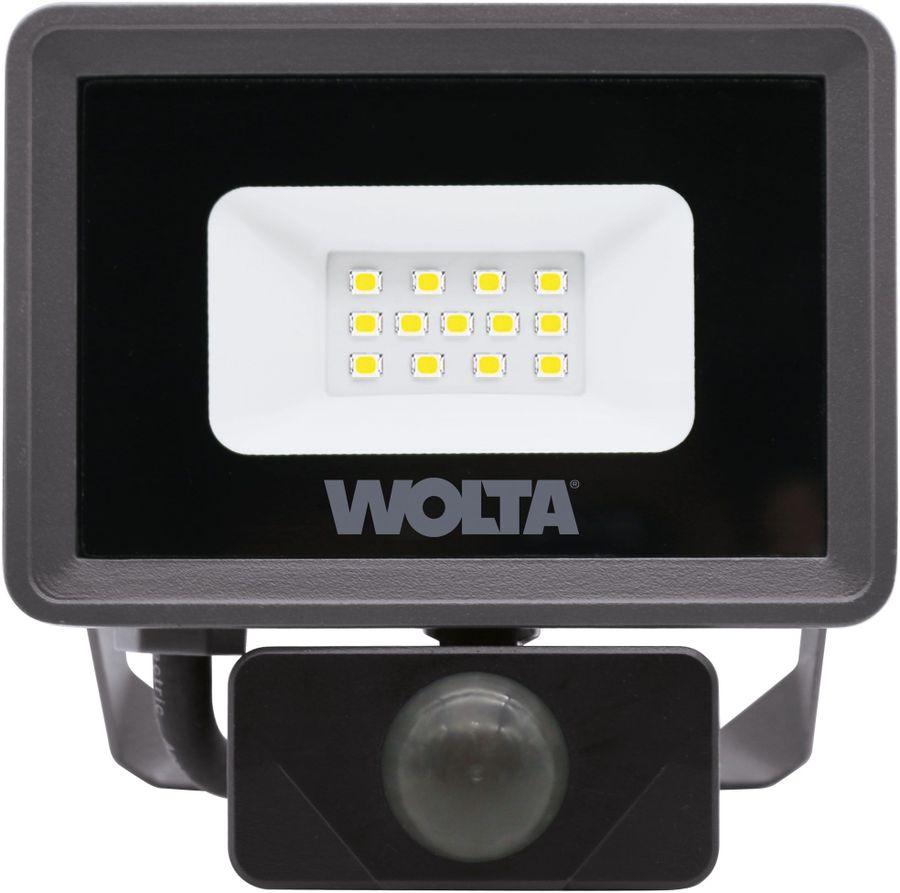 Светодиодный прожектор Wolta WFL-10W/06S 10Вт 5700K IP65 900 Лм с датчиком, предпросмотр