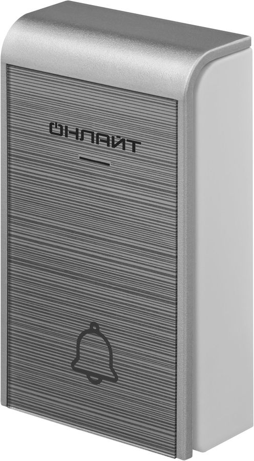 Звонок электрический Онлайт серебристый 3xAA/ 1x23A, превью