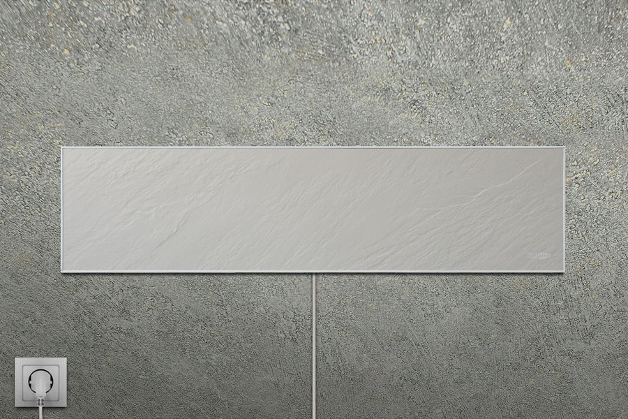 Кварцевы электрообогреватель Теплофон GRANIT ЭРГН 0.45 кВт, 1200х295 мм белый гранит, превью