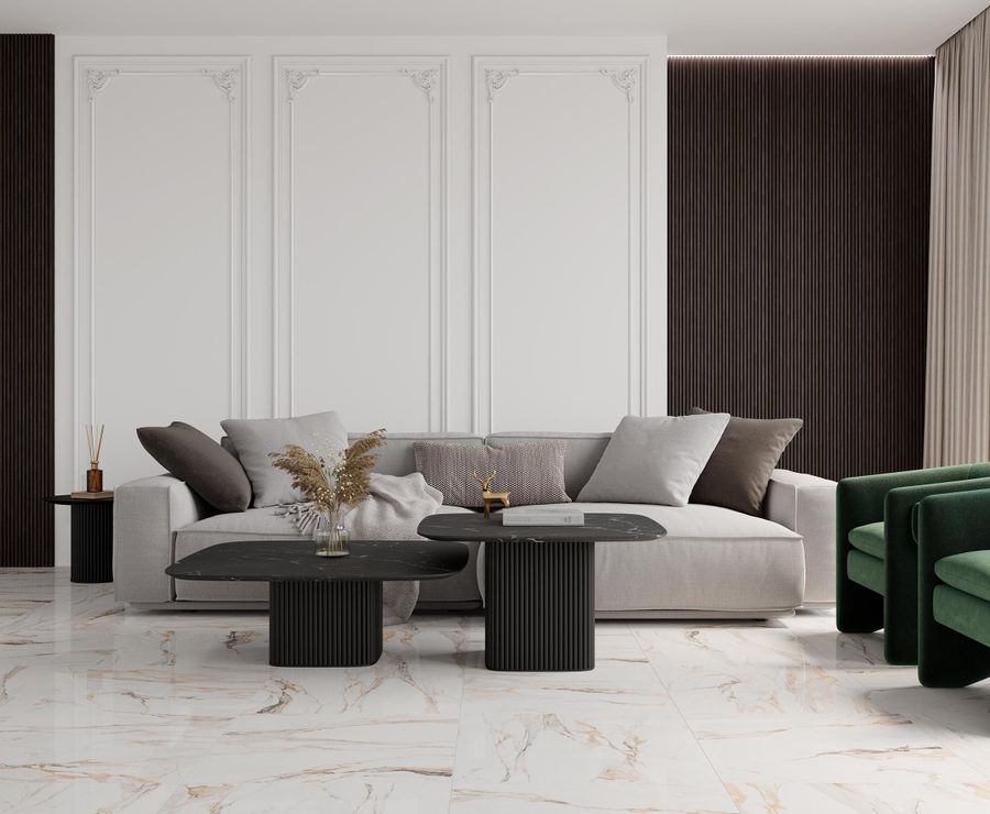 Керамогранит Laparet Statuario Porshe бежевый 60X60 см 1,44 м², превью