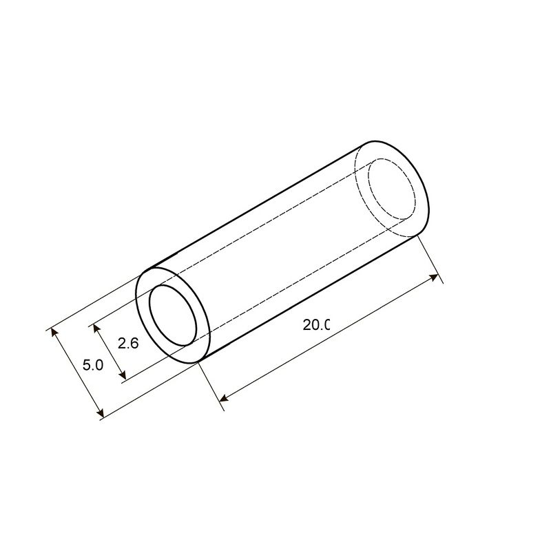 Гильза медная луженая ГМЛ 2,5-2,6 (2,5 мм² - Ø2,6 мм) ГОСТ 23469.3-79 (в упак. 10 шт) REXANT, предпросмотр
