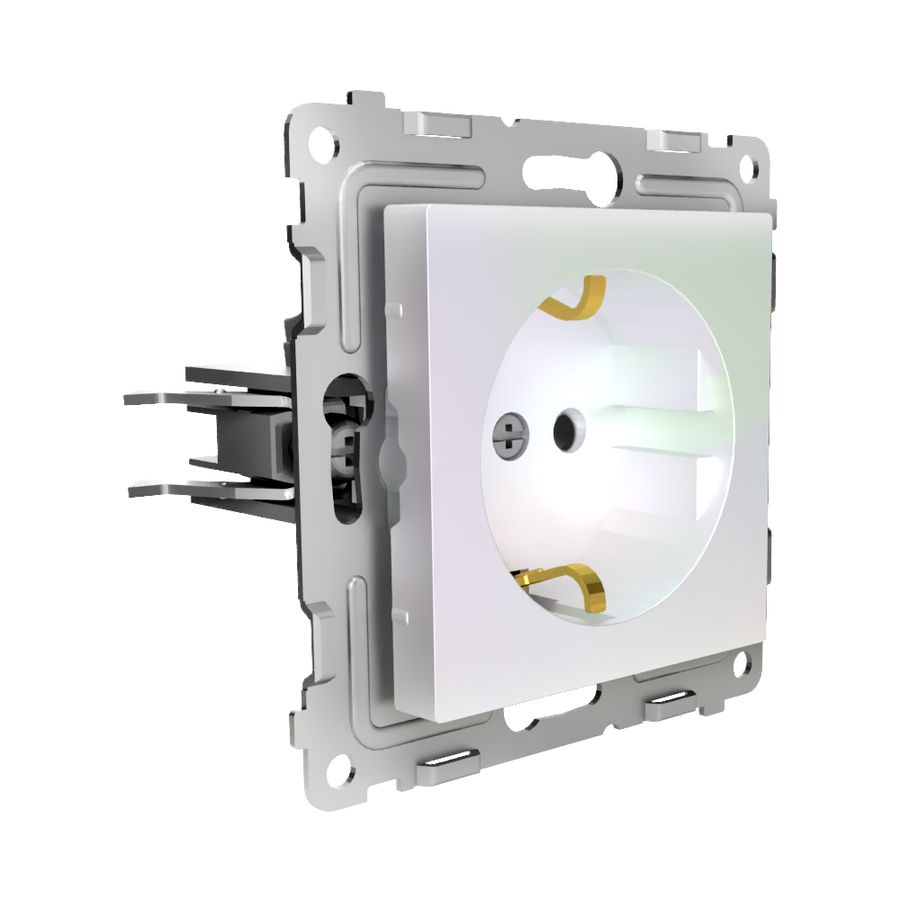 Розетка электрическая TOKOV ELECTRIC PIXEL 1792298 перламутр, превью