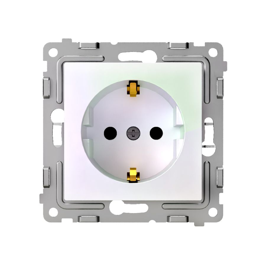 Розетка электрическая TOKOV ELECTRIC PIXEL 1792298 перламутр, предпросмотр