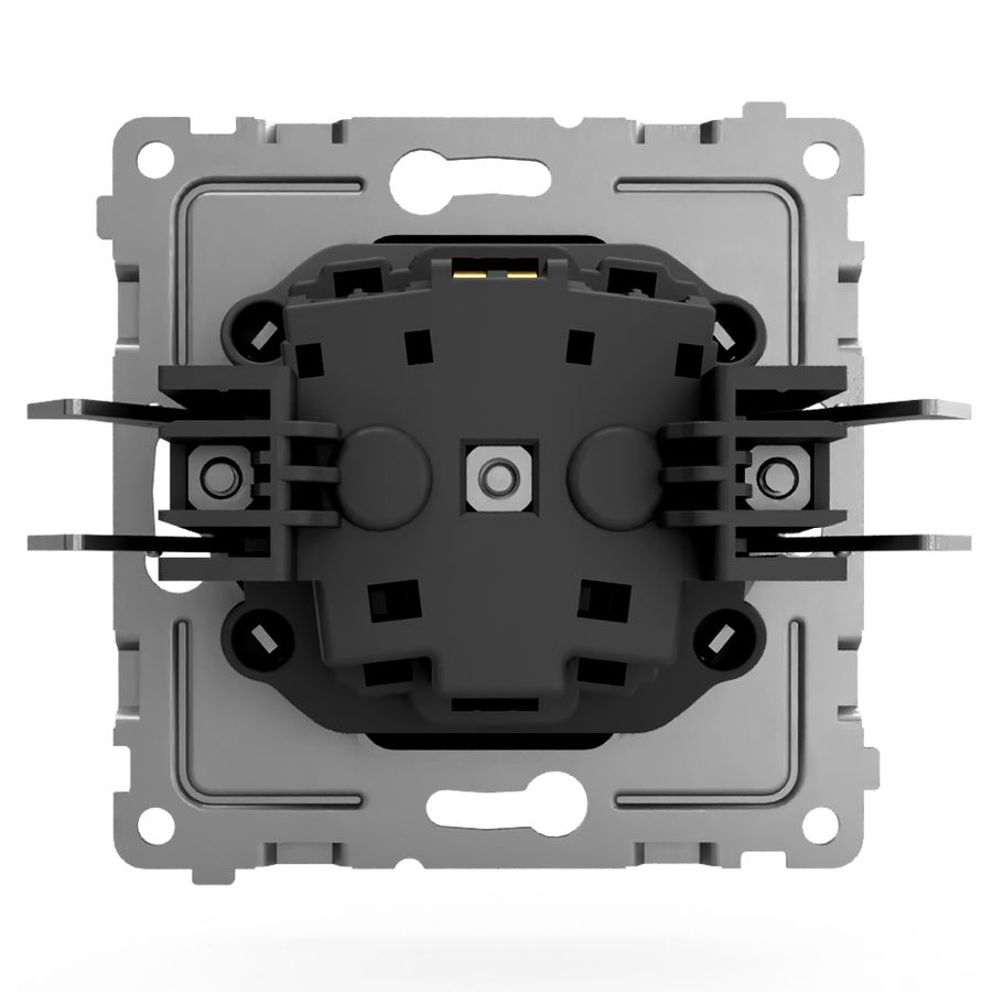 Розетка электрическая TOKOV ELECTRIC PIXEL 1792327 карбон, превью