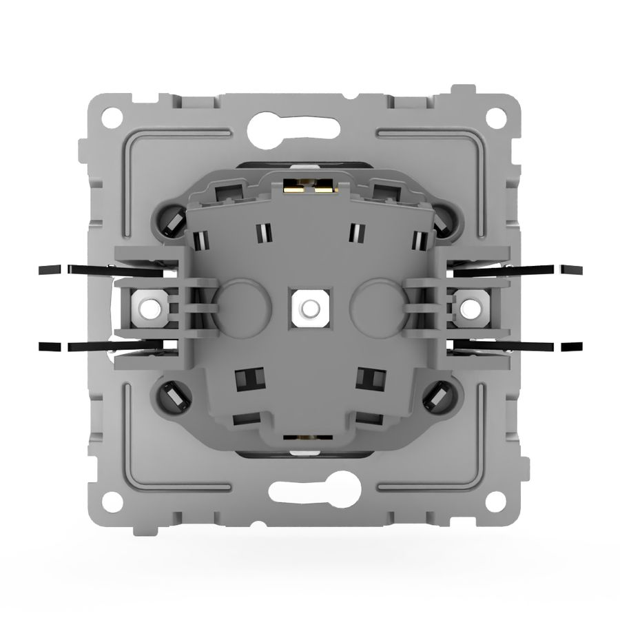 Розетка электрическая TOKOV ELECTRIC PIXEL 1792270 алюминий, превью