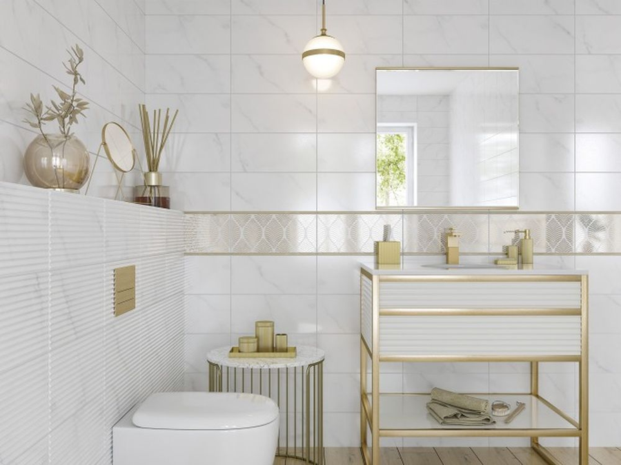 Декор Cersanit Omnia Бел.Рельеф рельеф 20X44 см 1,05 м², превью