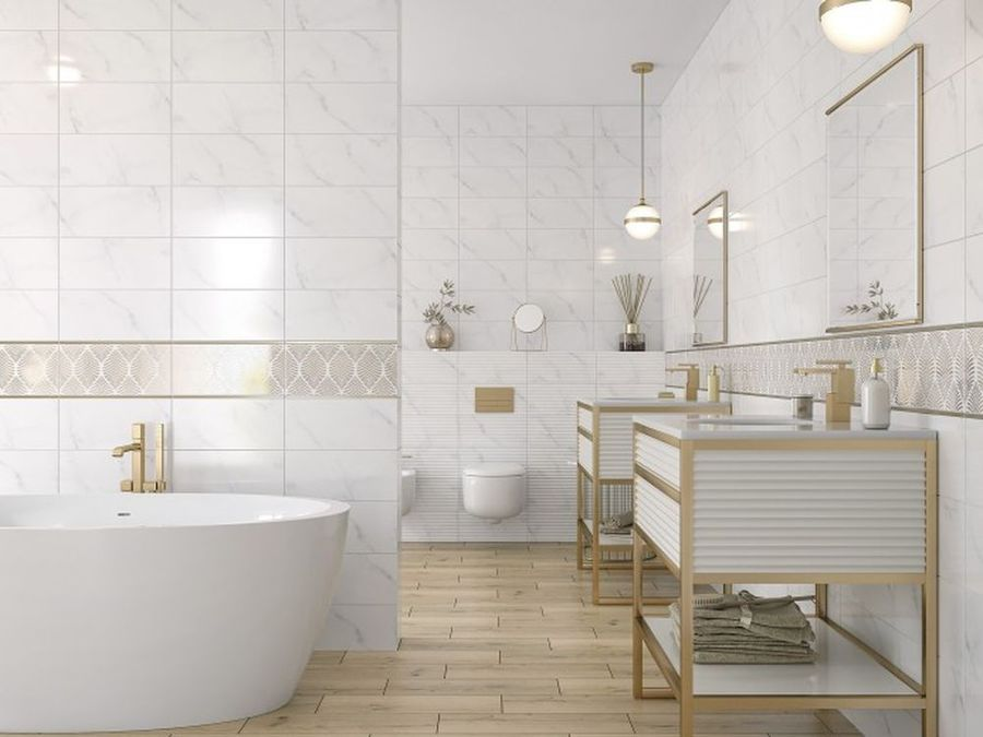 Декор Cersanit Omnia Бел.Рельеф рельеф 20X44 см 1,05 м², превью