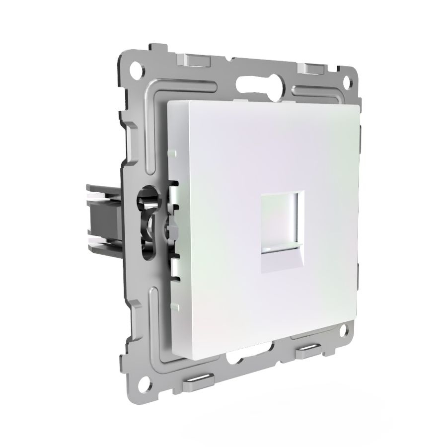 Розетка RJ-45 1 пост TOKOV ELECTRIC PIXEL перламутр, превью