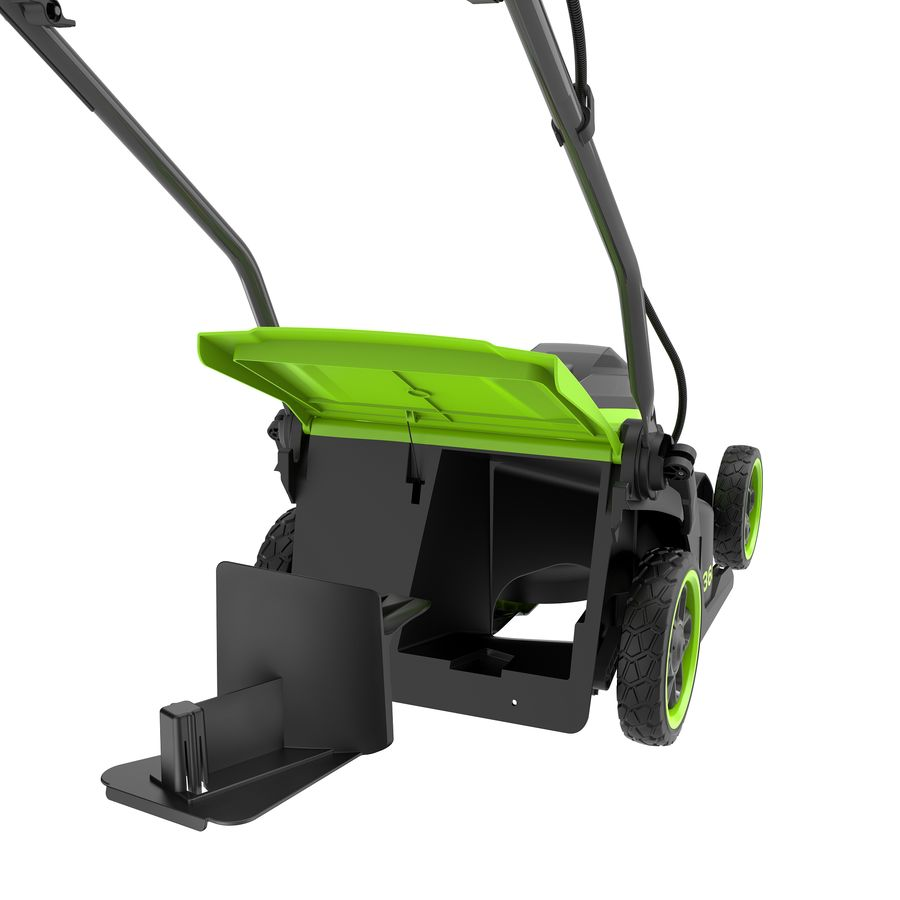Газонокосилка аккумуляторная GREENWORKS 40В 4Ач 36см, с акб и з/у, GD40LM361, предпросмотр