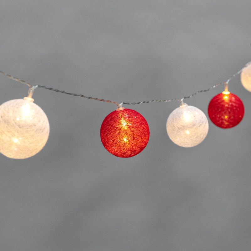 Тайские фонарики Магия 3,5м, 20LED, прозрачный ПВХ, теплый белый, питание USB, предпросмотр