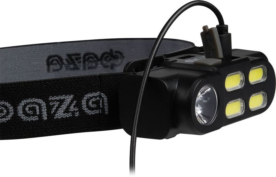 Фонарь налобный аккумуляторный ФАZА AccuFH6-4COB/L3W, черный, предпросмотр