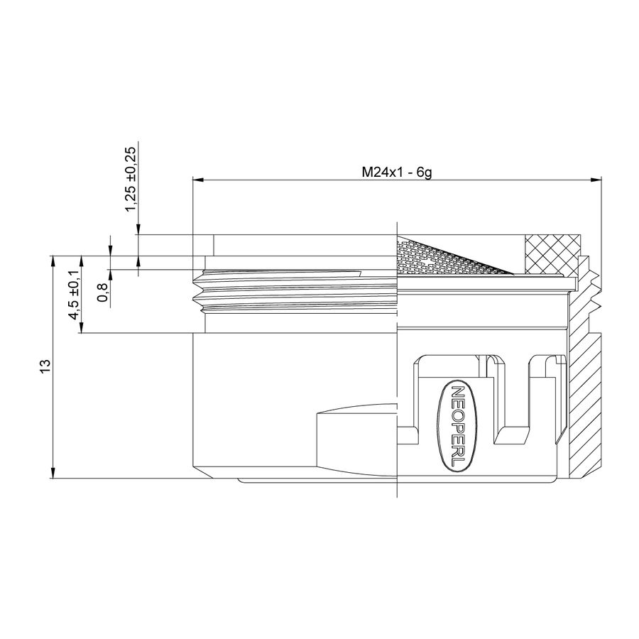 Аэратор Lemark NEOPERL CASCADE, М24, внутренний, NP13301-BL, превью