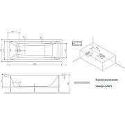 Ванна акриловая 160x70 см AM.PM Gem, предпросмотр