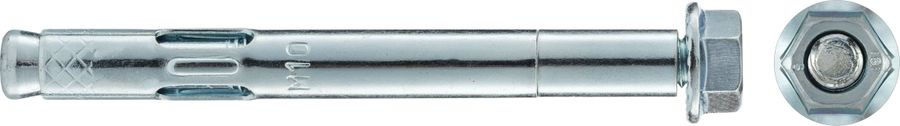 Анкерный болт с гайкой Tecfi AW ZN 10x97/20 2 шт, предпросмотр