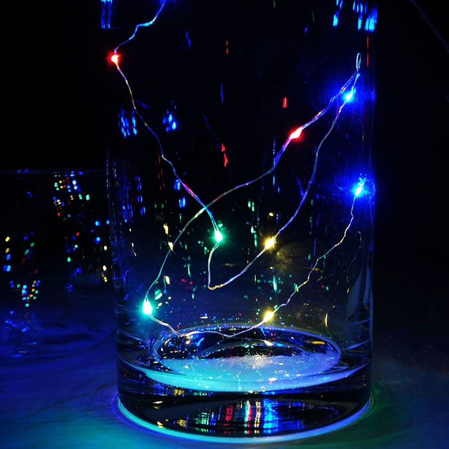 Гирлянда нить SH LIGHTS 100 LED мультиколор 10 м, предпросмотр