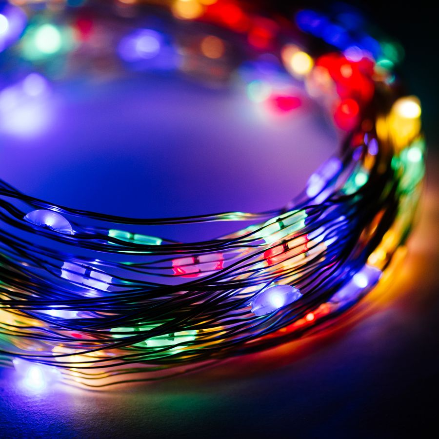 Гирлянда нить SH LIGHTS 100 LED мультиколор 10 м, превью