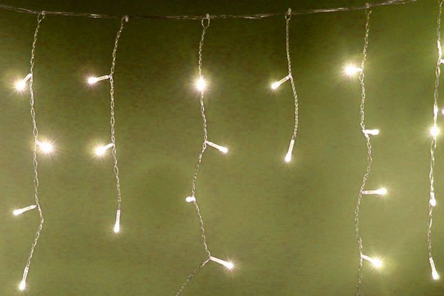 Гирлянда универсальная бахрома SH LIGHTS 100 LED белый 2 м, предпросмотр