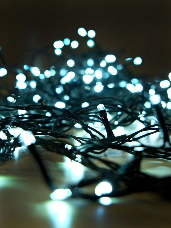 Гирлянда внутренняя нить  SH LIGHTS 200 LED белый 20 м, превью