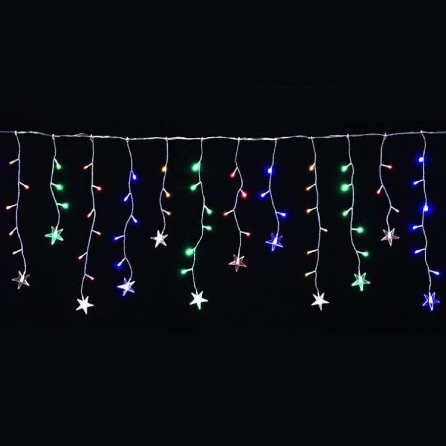 Гирлянда внутренняя бахрома SH LIGHTS 100 LED многоцветный 1,7 м, предпросмотр