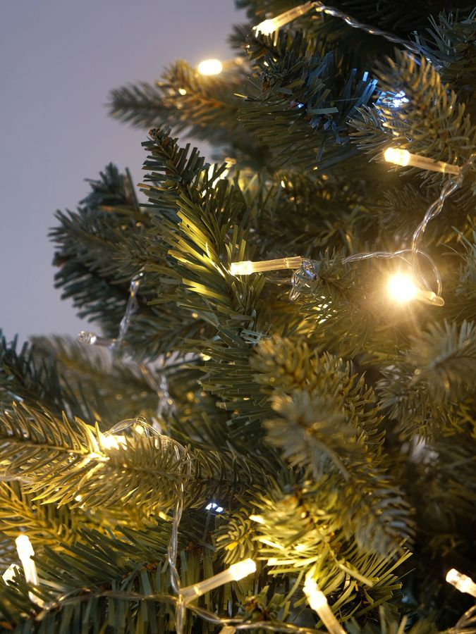 Электрогирлянда Нить 120 мерцающих, тепло белых LED, 12м, IP44, соединяемая, предпросмотр