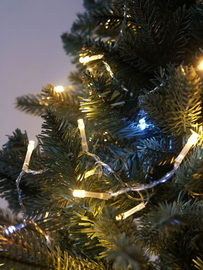 Электрогирлянда Нить 120 мерцающих, тепло белых LED, 12м, IP44, соединяемая, предпросмотр