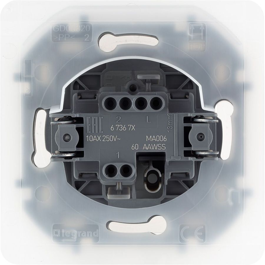 Переключатель 1-клавишный Legrand Inspiria 673673 антрацит, предпросмотр