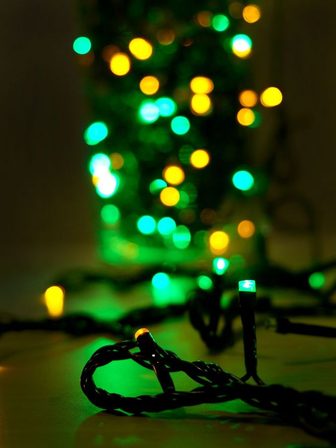 Электрогирлянда Нить 100 мульти LED, 10 м, 8 режимов, IP20, предпросмотр