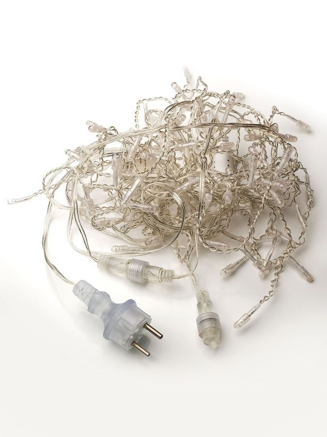 Гирлянда внешняя бахрома SH LIGHTS 80 LED желтый 2 м, предпросмотр