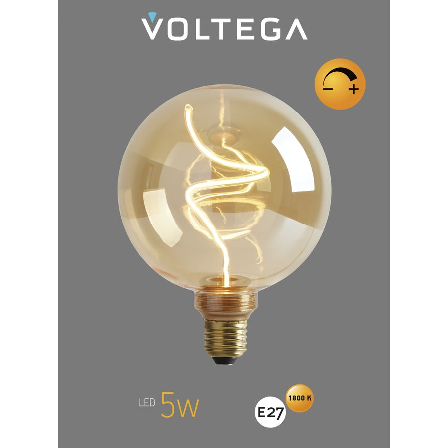 Лампочка Voltega 8558 164x125x125 световой поток 220 Лм цветовая температура 1800 К., превью