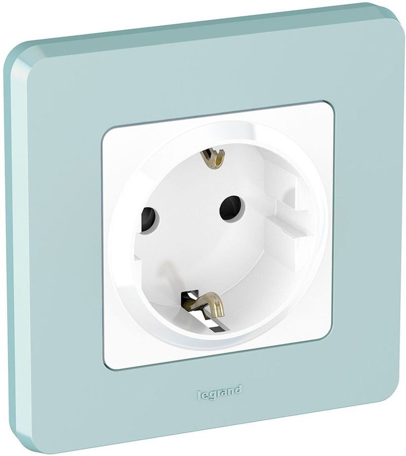 Рамка 1 пост Legrand Inspiria мятный, предпросмотр