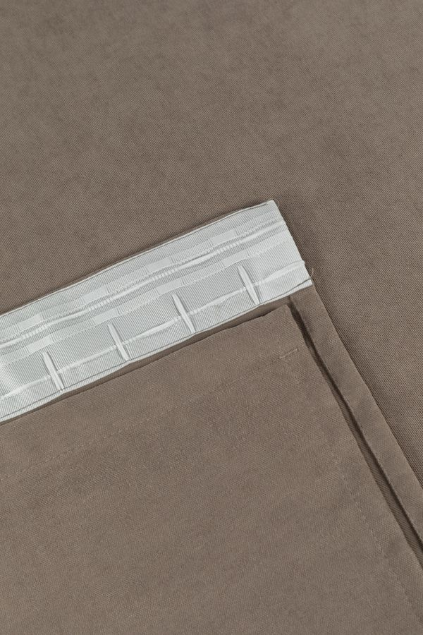 Штора портьерная Legrand Канвас 200x280 см, тауп, предпросмотр