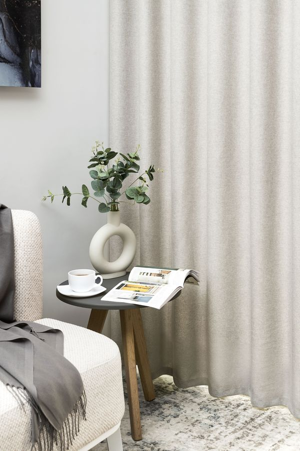 Штора портьерная Legrand Левис 180x260 см, лен, предпросмотр