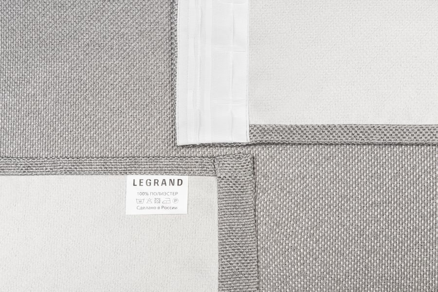 Штора портьерная Legrand Осло 180x280 см, серый, предпросмотр