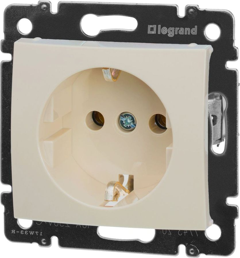 Розетка электрическая 1 пост Legrand Valena 694390 слоновая кость, превью