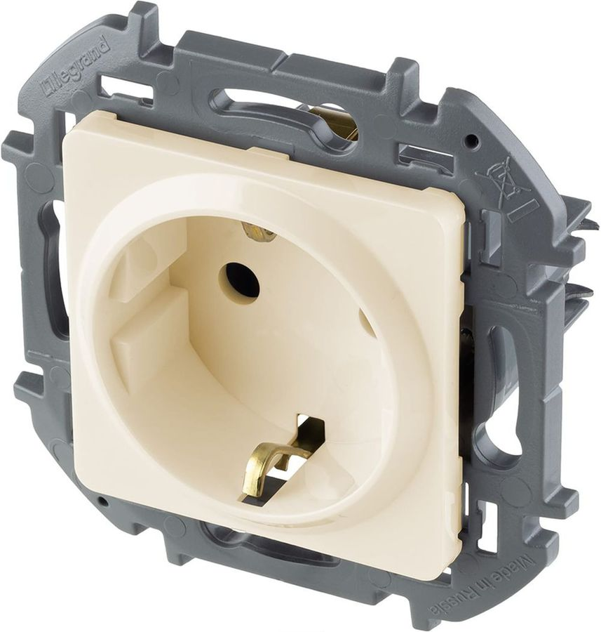 Розетка электрическая Legrand Inspiria 673721 слоновая кость, превью