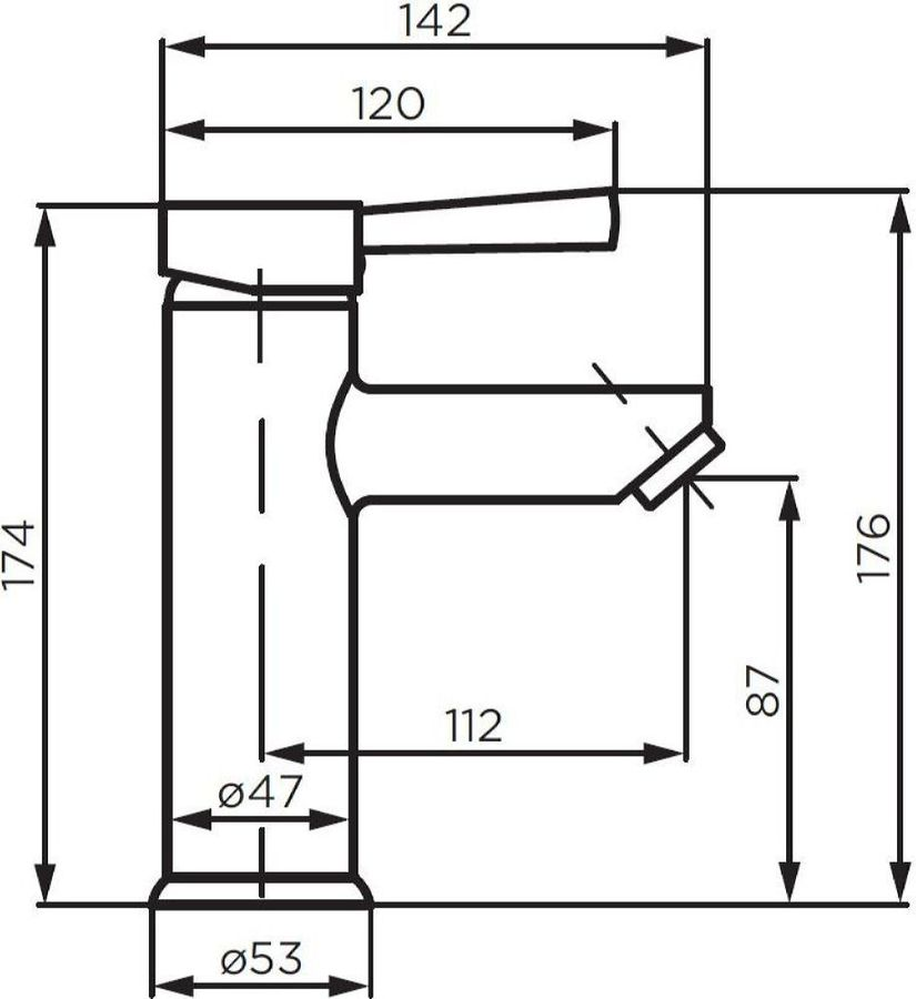 Смеситель для умывальника Dorff Logic new D3002100SS, предпросмотр