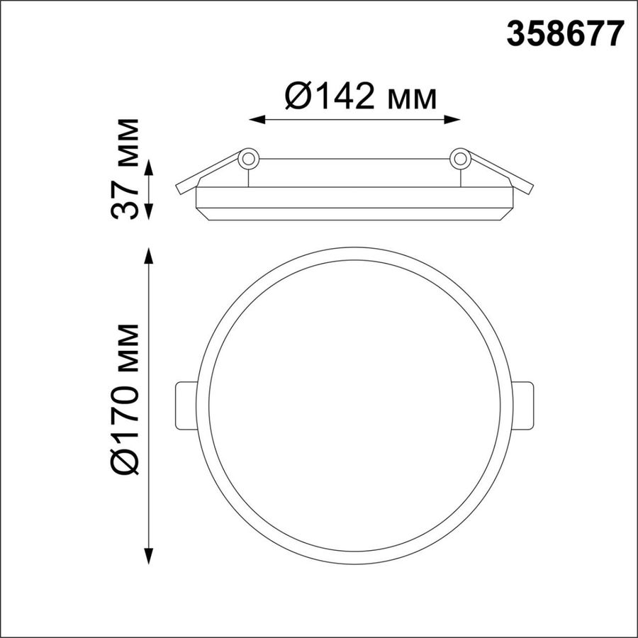 358677 SPOT NT21 290 белый Светильник встраиваемый влагозащищенный IP54, предпросмотр