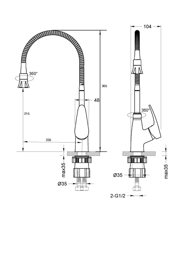 Смеситель Lemark Linara LM0413C для кухни, превью