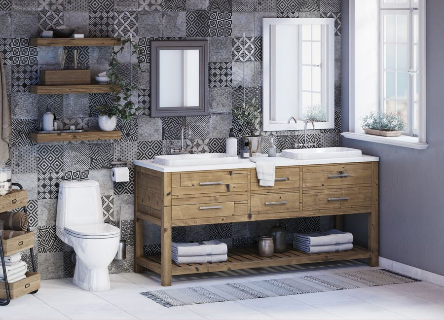 Умывальник врезной SANITA LUXE INF INS 14x60x36 см, предпросмотр