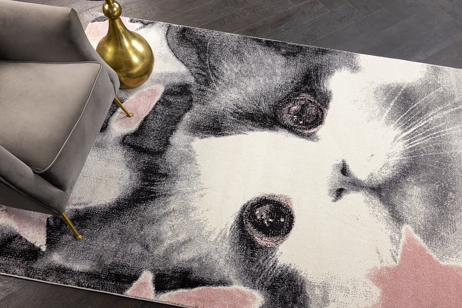 Ковёр Турция KITTY 8749A-CRE-PINK 1,6x2,3, превью