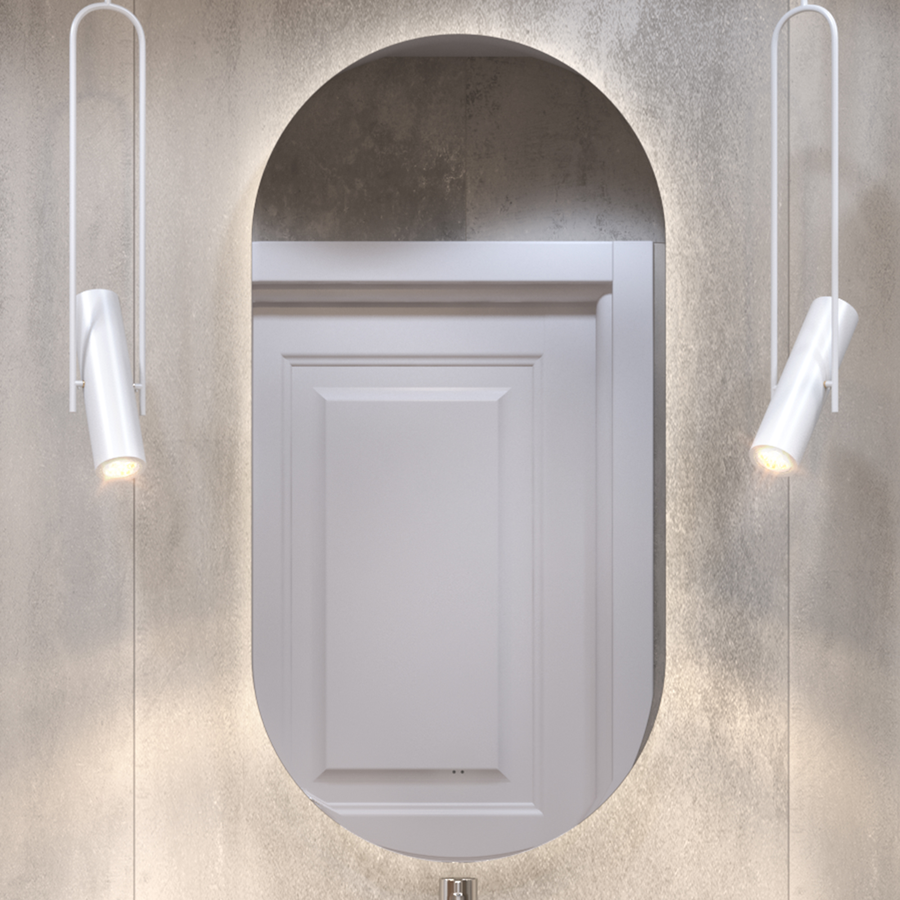 Зеркало для ванной комнаты  с LED подсветкой Альва Comfort 50 х 100 с подогревом, превью
