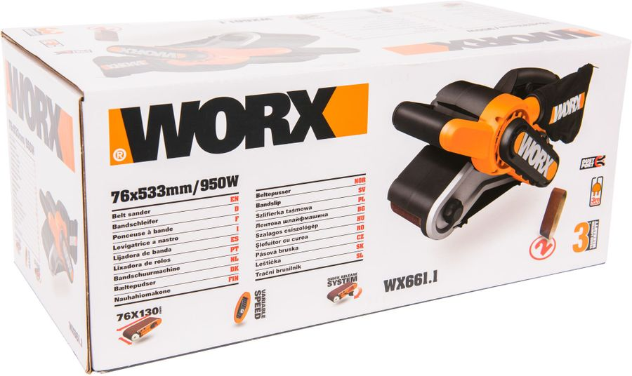 Шлифмашина ленточная Worx WX661.1, превью