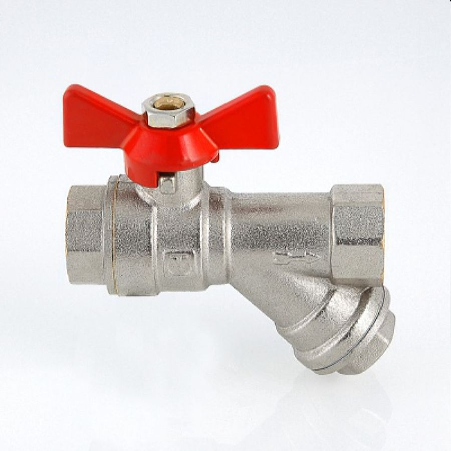 Кран шаровой латунь никелированный VALTEC COMBI VT.293 1/2", предпросмотр