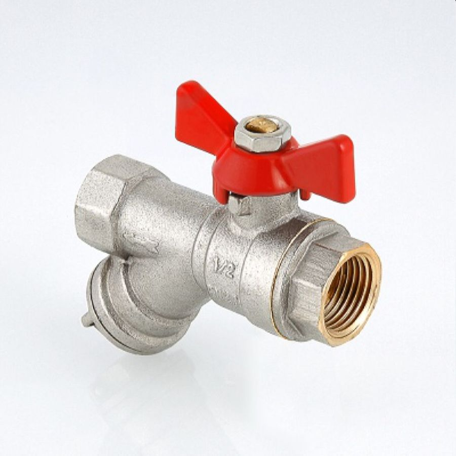 Кран шаровой латунь никелированный VALTEC COMBI VT.293 1/2", превью