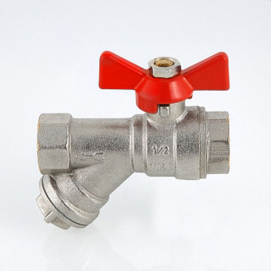 Кран шаровой латунь никелированный VALTEC COMBI VT.293 1/2", превью