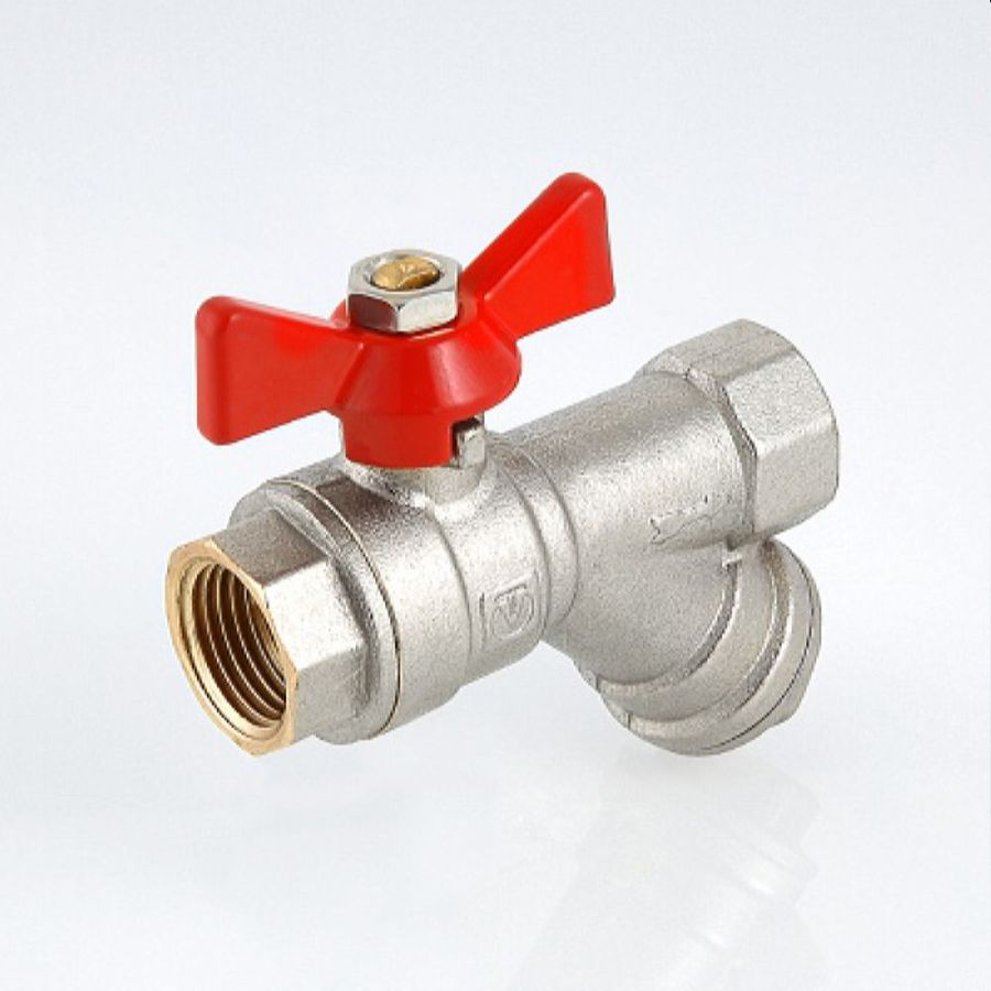 Кран шаровой латунь никелированный VALTEC COMBI VT.293 1/2", превью