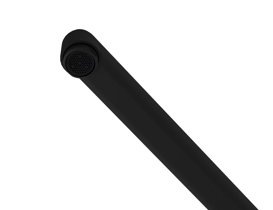 Смеситель для ванны BRASKO BLACK с длинным изливом однорычажный черный, предпросмотр