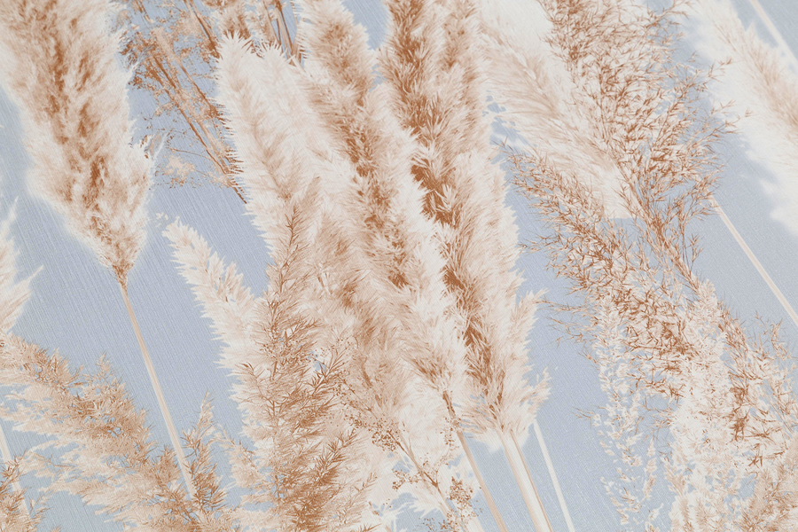 Обои флизелиновые VOG Collection CORTADERIA VV72086-62 1,06Х10,05 м, голубой, превью