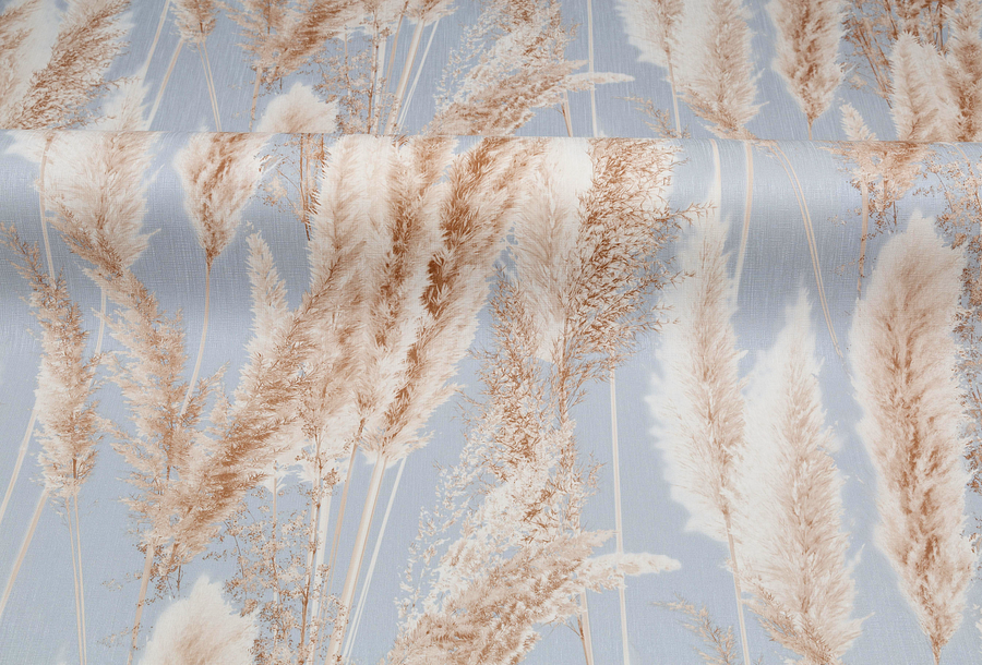 Обои флизелиновые VOG Collection CORTADERIA VV72086-62 1,06Х10,05 м, голубой, превью