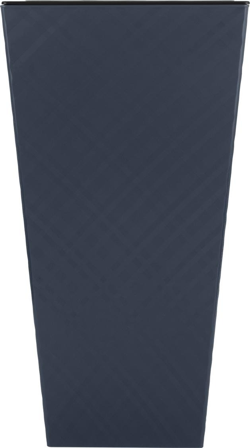 Горшок Ingreen Manhattan Cube 300×300×564 мм 34 л с дренажной вставкой вулканический серый, предпросмотр